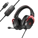 Gaming Headset QCY Heroad VT200 Pro 7.1 Red USB PlayStation PC