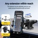 Βάση Smartphone Αυτοκινήτου Celebrat HC-24 για ταμπλό, Μαύρη