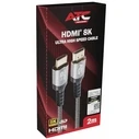 ATC Καλώδιο HDMI 2.1V 8K Premium 60Hz 2m
