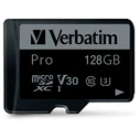 Κάρτα Μνήμης microSDXC 128GBVerbatim Pro Class 10 UHS-I incl Adapter