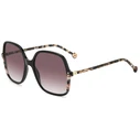 Carolina Herrera Women/Unisex Sunglasses HER0244S WR7 - Black Acetate Frame, Pink Degraded (Gradient) Lenses, 56/18/140 mm