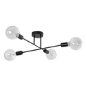 Φωτιστικό Οροφής Powertech HLL-0149, 4X E27, Μεταλλικό, Μαύρο