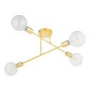 Φωτιστικό Οροφής Powertech HLL-0150, 4X E27, Μεταλλικό, Χρυσό
