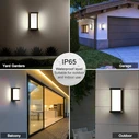 Φωτιστικό Τοίχου LED Powertech Hll-0166, 12W, 4000K, 960Lm, Ip65, Μεταλλικό, Μαύρο