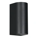Φωτιστικό Τοίχου Powertech Hll-0188 για 2X Gu10 Λάμπες, Μεταλλικό, IP65, Μαύρο