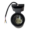 Φωτιστικό Τοίχου Powertech Hll-0189 για Gu10 Λάμπα, Μεταλλικό, IP65, Μαύρο