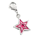 Γυναικείο Charm Time Force Hm004C (1,3cm) από Ατσάλι Silver, Pink