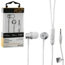 Handsfree Ακουστικά NSP HN25 White In ear ψείρες