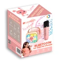 Karaoke Lamtech Bt5.4 Rgb Kid Speaker Pink With Mic Hoppee