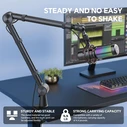 AISRYNTEK HS20 Βάση Γραφείου για Μικρόφωνο & Smartphone, Μαύρη