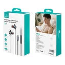 USAMS Earphones with Microphone US-SJ758 USB-C Metal 1.2m Grey