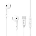 Usams Ep-50 In-ear Handsfree Ακουστικά με Βύσμα USB-C Λευκό