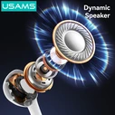 Usams Ep-50 In-ear Handsfree Ακουστικά με Βύσμα USB-C Λευκό