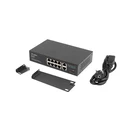 Network Switch Lanberg PoE+ Rack 10"/19" RSFE-8P-2GE-120