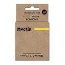 Μελάνι Συμβατό Actis KC-571Y Yellow για Canon CLI-571Y