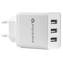 Φορτιστής Πρίζας EverActive SC-300 USB White