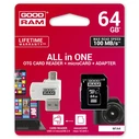 Κάρτα Μνήμης Goodram All in one M1A4-0640R12 memory card 64 GB microSDXC Class 10 UHS-I + The card reader