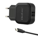 Φορτιστής Πρίζας Qoltec 50187 3400 mA 17W Micro USB, USB