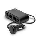 Αντάπτορας Αυτοκινήτου Savio Car lighter socket splitter 12/24V SA-024