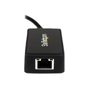 Κάρτα Δικτύου USB StarTech.com USB 3.0 SuperSpeed to Gigabit Ethernet with USB Port - 10/100/1000 - M / F