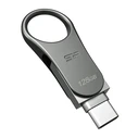 USB Flash 128GB Silicon Power USB3.0 C80 Silver Type-C Ready