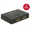 Αντάπτορας Delock Umschalter Displayport 2-1 Bidirectional 4K 60Hz