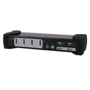 KVM Switch Equip Switch 4x USB/PS2 Dual Monitor Black