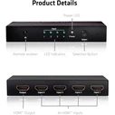 Αντάπτορας C3D HDMI 2.0 UHD Switchbox 4 ports 4K 60Hz
