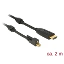 Αντάπτορας Delock mini DP to HDMI 4K M/M Black
