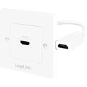 Αντάπτορας Logilink wall socket HDMI in to HDMI out
