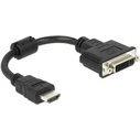 Αντάπτορας Delock HDMI to DVI M/M Black 20cm