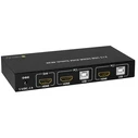 Switch Techly KVM USB, HDMI, 4K, 2 Wege