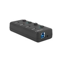 USB Hub NATEC Mantis 2 NHU-1557 Lack 4x USB3.0 Black