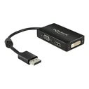 Αντάπτορας Delock DP to VGA/HDMI/DVI M/F Black