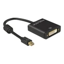 Αντάπτορας Delock mini DP to DVI 4k active Black