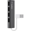 USB Hub Belkin Ultra Flat 4-Port Slim Travel-Hub Passiv Black F4U042BT