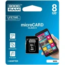 Κάρτα Μνήμης microSD 8GB Goodram M40A Class 4 UHS-I