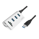 Card Reader LogiLink USB 3.0, 3-Port Silver