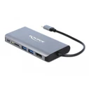 Docking Station Delock USB-C 4K-HDMI/DP/USB3.0/SD/LAN