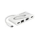 Docking Station Delock USB3.1/C to LAN/HDMI 4K 30Hz/VGA/USB