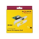 Controller Delock PCI Express 1x Seriell + Low profile