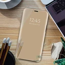 Smart Clear View Case for Huawei P40 Pro gold