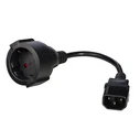 Καλώδιο τροφοδοσίας Akyga AK-PC-10A 0.15m Black