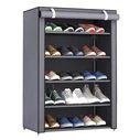 Υφασμάτινη Παπουτσοθήκη Home Use HUH-0180 με 5 Ράφια, 60X30X90cm, Γκρι