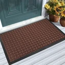 Πατάκι Εισόδου Home Use HUH-0211, Αντιολισθητικό, 60X40cm, 5Mm Πάχος, Καφέ