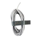 Αυτοκόλλητη Ταινία Idol 1991 Μαύρη Velcro (8323973) για οργάνωση καλωδίων 25?1.2mm μήκους 10m