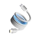 Atc Μαγνητικό Καλώδιο Φόρτισης USB A σε Lightning 12W 1m Λευκό
