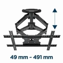 Βάση Τηλεόρασης Gembird FULL MOTION WALL MOUNT 32'-75' 45KG