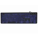 Gaming Πληκτρολόγιο Ενσύρματο Gembird 3-COLOR BACKLIGHT Black