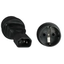 Metatropeis - Antaptores Power Adapter C14 - Schuko M-F IEC 60320-C14 - CEE 7 7 M-F